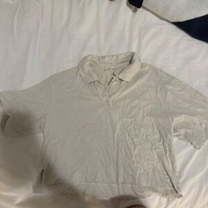 Lululemon Cropped Collared Shirt